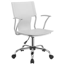 Load image into Gallery viewer, Himari Adjustable Height Office Chair White and Chrome image