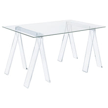 Load image into Gallery viewer, Amaturo Writing Desk with Glass Top Clear