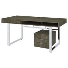 Load image into Gallery viewer, Whitman 4-drawer Writing Desk Weathered Grey image