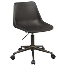 Load image into Gallery viewer, Carnell Adjustable Height Office Chair with Casters Brown and Rustic Taupe image