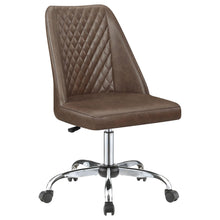 Load image into Gallery viewer, Althea Upholstered Tufted Back Office Chair Brown and Chrome image