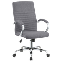 Load image into Gallery viewer, Abisko Upholstered Office Chair with Casters Grey and Chrome image