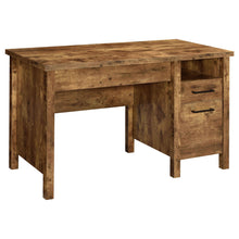 Load image into Gallery viewer, Delwin Lift Top Office Desk with File Cabinet Antique Nutmeg