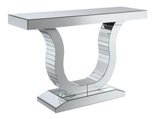 Load image into Gallery viewer, Saanvi Console Table with U-shaped Base Clear Mirror image