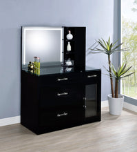 Load image into Gallery viewer, Flora Makeup Vanity Table with LED Mirror and Stool