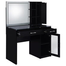 Load image into Gallery viewer, Flora Makeup Vanity Table with LED Mirror and Stool