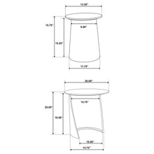Load image into Gallery viewer, Yency 2-piece Round Mango Wood Nesting Table Set Dark Brown