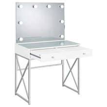 Load image into Gallery viewer, Eliza Makeup Vanity Table with LED Mirror and Stool
