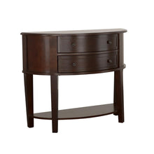 Load image into Gallery viewer, Diane 2-drawer Demilune Shape Console Table Cappuccino image