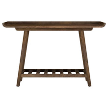 Load image into Gallery viewer, Ornelas 46-inch Console Table with Slatted Shelf Mango Brown