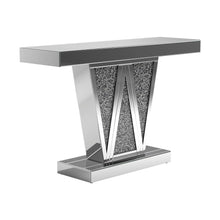 Load image into Gallery viewer, Crocus Rectangular Console Table Silver image