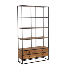 Load image into Gallery viewer, Belcroft 4-drawer Etagere Natural Acacia and Black image