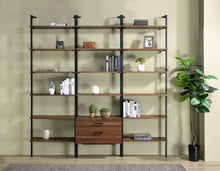 Load image into Gallery viewer, Owens 96-inch 4-shelf Storage Wall Bookshelf Walnut