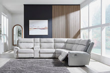 Load image into Gallery viewer, Social Pointe Reclining Sectional with Storage Consoles