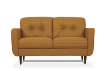 Load image into Gallery viewer, Radwan Camel Leather Loveseat image