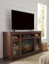 Load image into Gallery viewer, Harpan 72&quot; TV Stand with Electric Fireplace