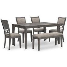 Load image into Gallery viewer, Wrenning Dining Table and 4 Chairs and Bench (Set of 6)