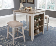 Load image into Gallery viewer, Skempton Counter Height Dining Table and Bar Stools (Set of 3)