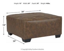 Load image into Gallery viewer, Abalone Oversized Accent Ottoman