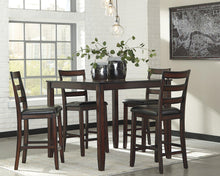 Load image into Gallery viewer, Coviar Counter Height Dining Table and Bar Stools (Set of 5)