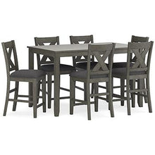 Load image into Gallery viewer, Caitbrook Counter Height Dining Table and Bar Stools (Set of 7)