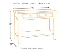 Load image into Gallery viewer, Bolanburg Sofa/Console Table