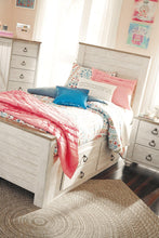 Load image into Gallery viewer, Willowton Bed with 2 Storage Drawers