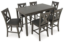 Load image into Gallery viewer, Caitbrook Counter Height Dining Table and Bar Stools (Set of 7)