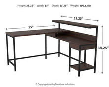 Load image into Gallery viewer, Camiburg Home Office L-Desk with Storage