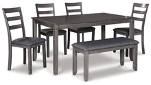 Load image into Gallery viewer, Bridson Dining Table and Chairs with Bench (Set of 6) image