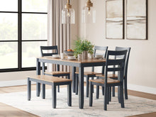 Load image into Gallery viewer, Gesthaven Dining Table with 4 Chairs and Bench (Set of 6)