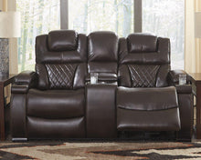 Load image into Gallery viewer, Warnerton Power Reclining Loveseat with Console