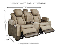 Load image into Gallery viewer, Next-Gen DuraPella Power Reclining Loveseat with Console