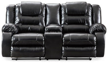 Load image into Gallery viewer, Vacherie Reclining Loveseat with Console