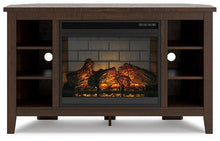 Load image into Gallery viewer, Camiburg Corner TV Stand with Electric Fireplace