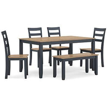 Load image into Gallery viewer, Gesthaven Dining Table with 4 Chairs and Bench (Set of 6)