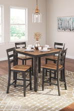 Load image into Gallery viewer, Gesthaven Counter Height Dining Table and 4 Barstools (Set of 5)