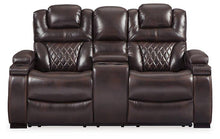 Load image into Gallery viewer, Warnerton Power Reclining Loveseat with Console image