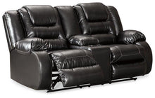 Load image into Gallery viewer, Vacherie Reclining Loveseat with Console