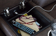 Load image into Gallery viewer, Lavenhorne Reclining Loveseat with Console