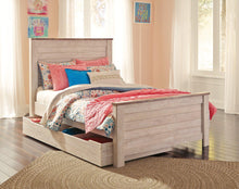 Load image into Gallery viewer, Willowton Bed with 2 Storage Drawers