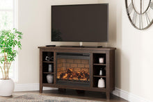 Load image into Gallery viewer, Camiburg Corner TV Stand with Electric Fireplace