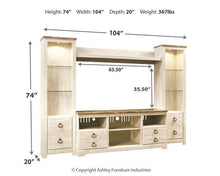 Load image into Gallery viewer, Willowton 4-Piece Entertainment Center