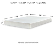 Load image into Gallery viewer, Chime 8 Inch Memory Foam Mattress Set