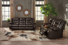 Load image into Gallery viewer, Vacherie Reclining Loveseat with Console