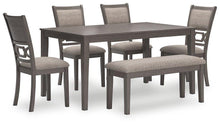 Load image into Gallery viewer, Wrenning Dining Table and 4 Chairs and Bench (Set of 6) image