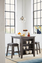 Load image into Gallery viewer, Caitbrook Counter Height Dining Table and Bar Stools (Set of 3)