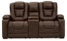 Load image into Gallery viewer, Owner&#39;s Box Power Reclining Loveseat with Console image