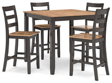 Load image into Gallery viewer, Gesthaven Counter Height Dining Table and 4 Barstools (Set of 5) image