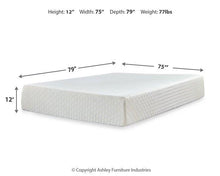 Load image into Gallery viewer, Chime 12 Inch Memory Foam Mattress and Base Set